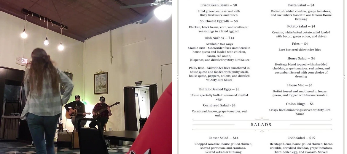 The Yardbird at 1896 Menu