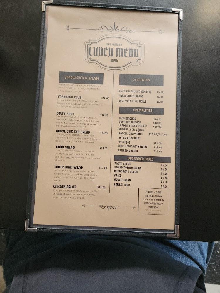The Yardbird at 1896 Menu image 3