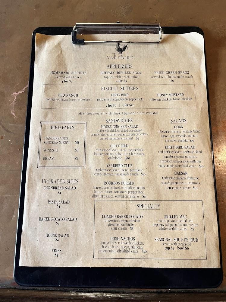 The Yardbird at 1896 Menu image 4